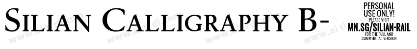 Silian Calligraphy B字体转换